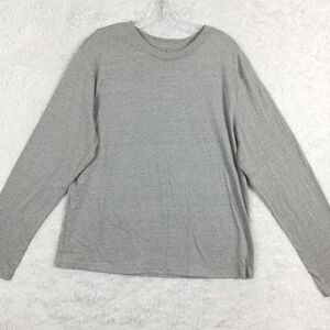 Gap‎ Mens Sleepwear Shirt Long Sleeve Tee Heather Gray Crew Neck Loungewear L